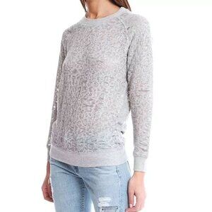 IRO Jeans Grateful Burnout Leopard Print Sweater